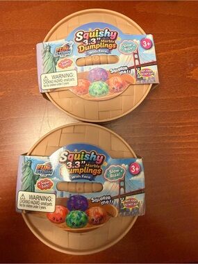 NWT 2 Squishy 3.3" Marble Dumplings